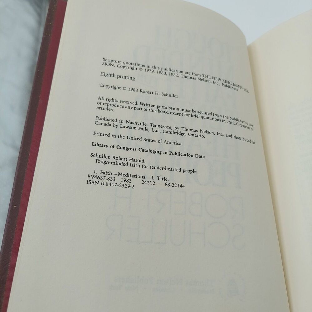 Tough Minded Faith For Tender Hearted People Robert H. Schuller 1983 - Picture 11 of 12